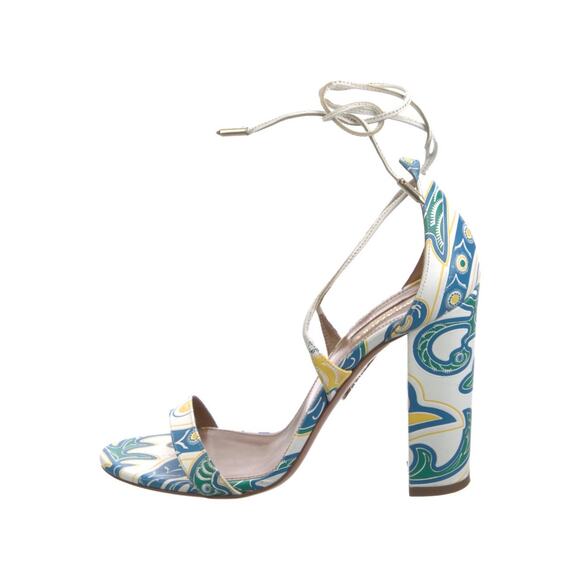 Aquazzura Shoes - ❤️Aquazzura Leather Printed Heels❤️
